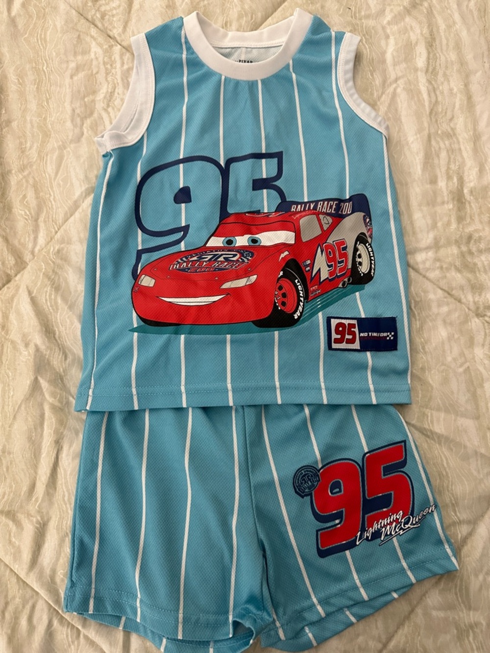 Lightning McQueen 95 Blue Tank & Shorts Set